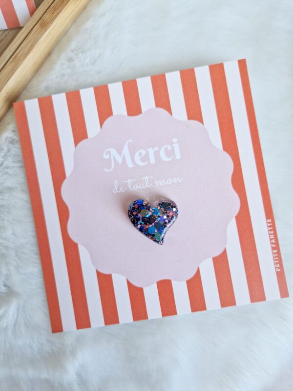 Pin's Coeur tulipe – Image 2