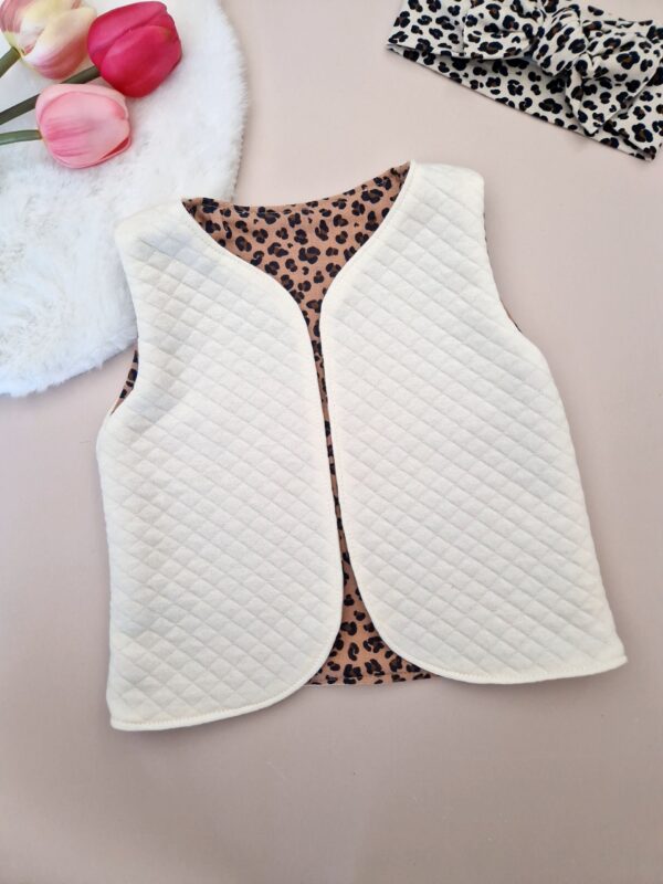 Gilet matelasé Ecru