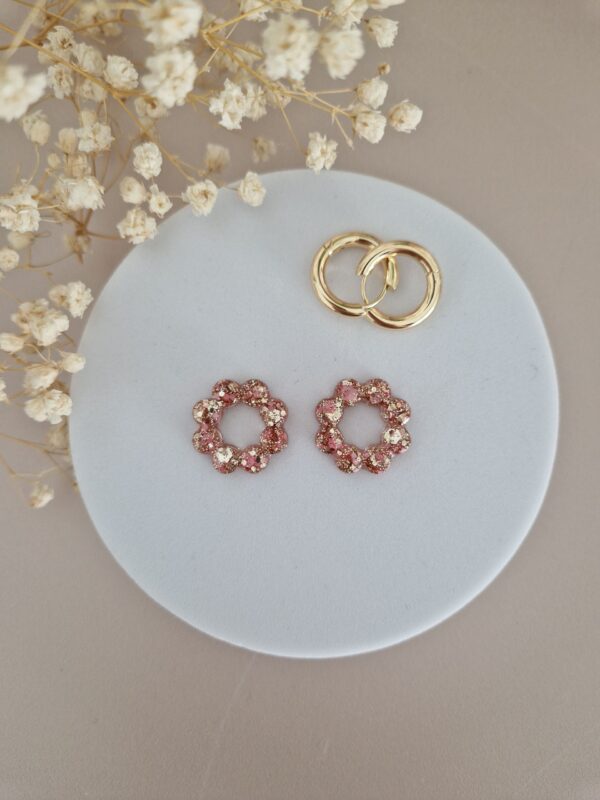 Créoles Sunbloom rose gold – Image 2