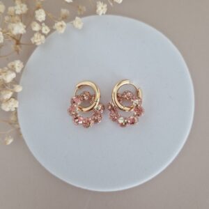 Créoles Sunbloom rose gold