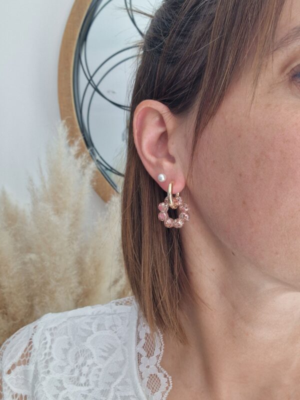 Créoles Sunbloom rose gold – Image 3