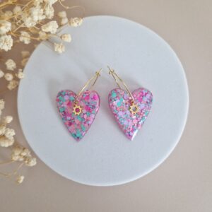 Boucles d'oreilles Lili camélia