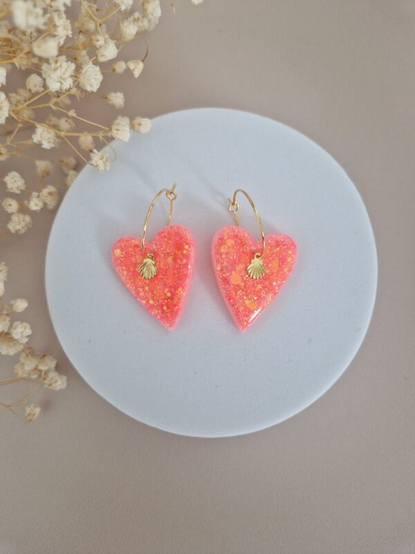 Boucles d'oreilles Lili pêche
