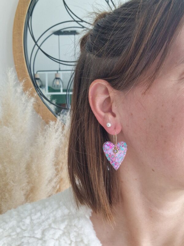 Boucles d'oreilles Lili camélia – Image 3