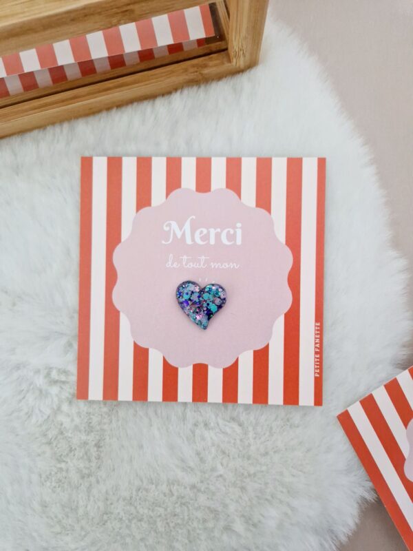 Pin's Coeur anémone