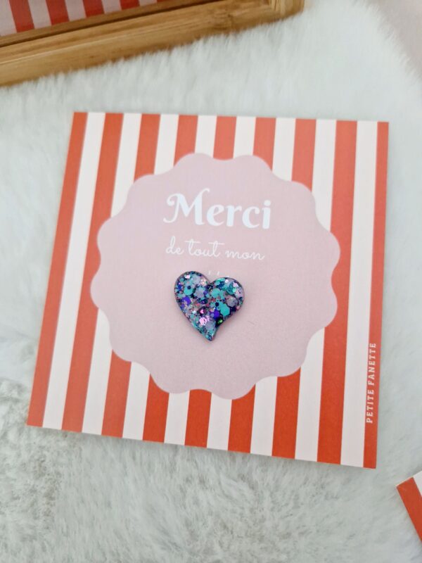 Pin's Coeur anémone – Image 2