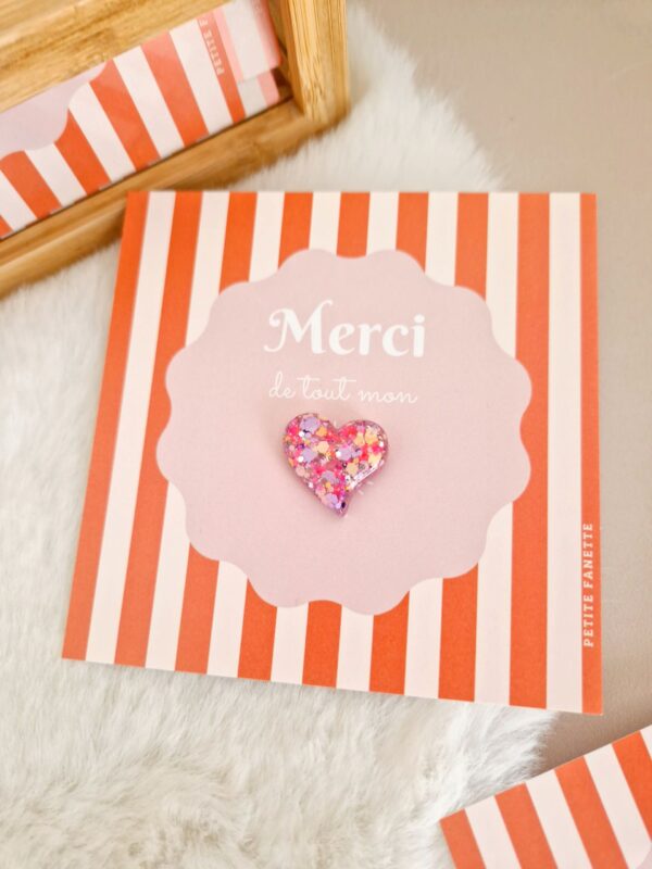 Pin's Coeur Pastèque – Image 2