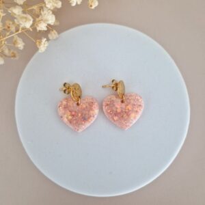 Boucles d'oreilles Anna pivoine