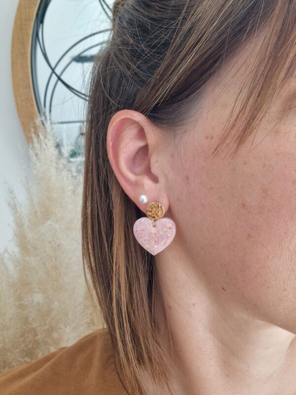 Boucles d'oreilles Anna pivoine – Image 2