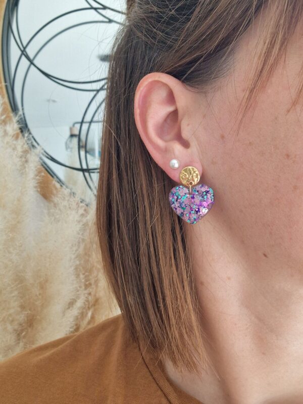 Boucles d'oreilles Anna anémone – Image 2