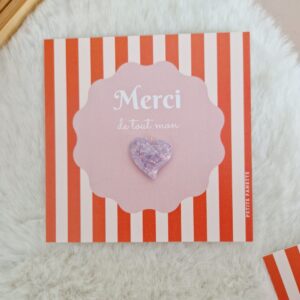 Pin's Coeur lavande