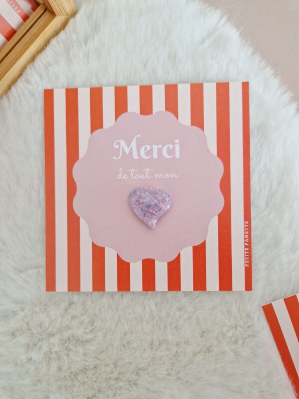 Pin's Coeur lavande