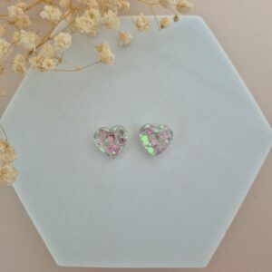 Boucles d'oreilles Disco coeur