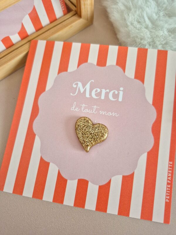 Pin's Coeur Gold – Image 3
