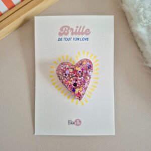 Broche Love Pastèque