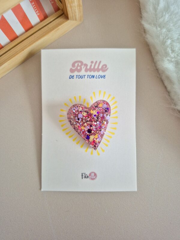 Broche Love Pastèque