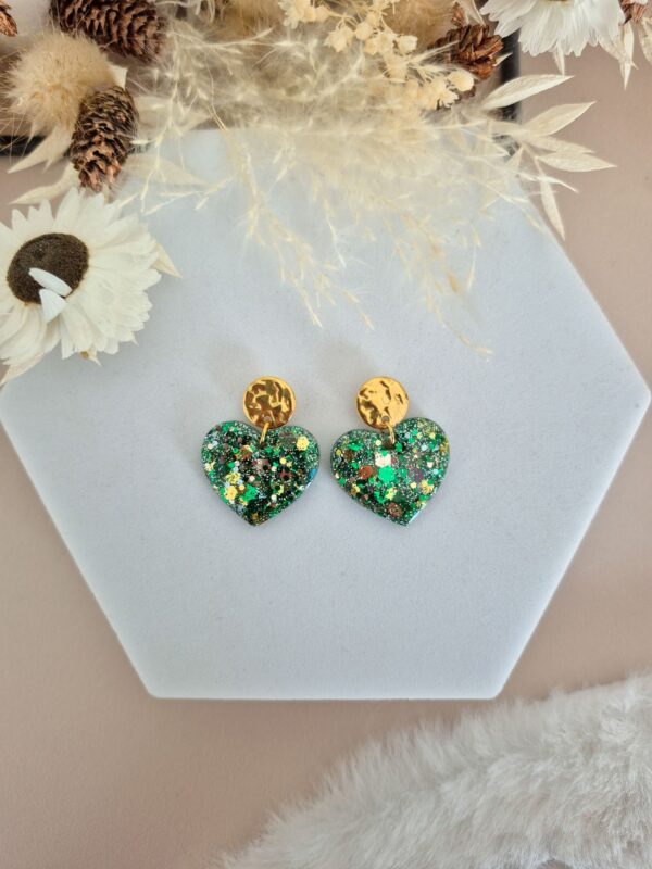 Boucles d'oreilles Anna Lichen Doré