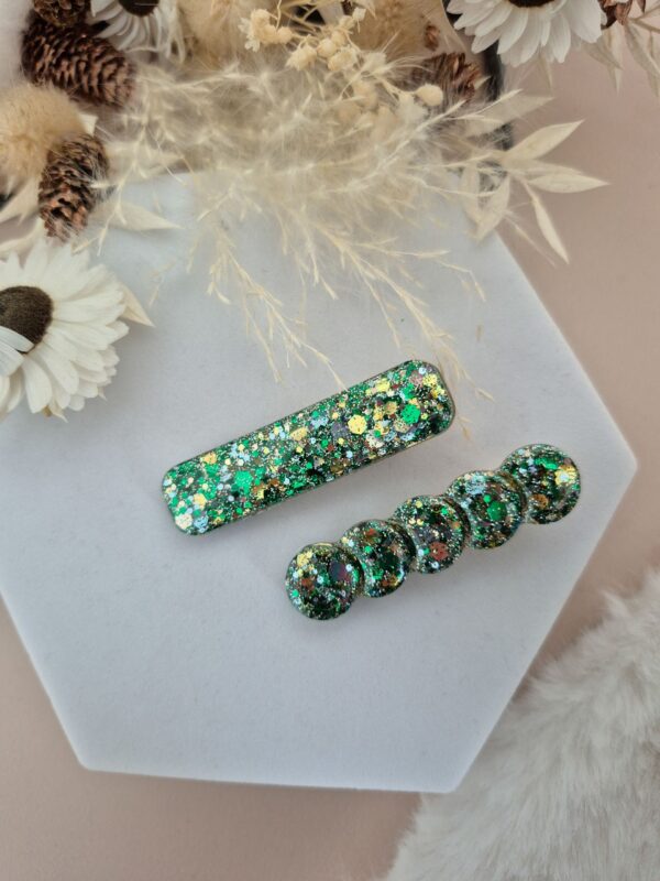 Barrette Lichen Doré barre – Image 2