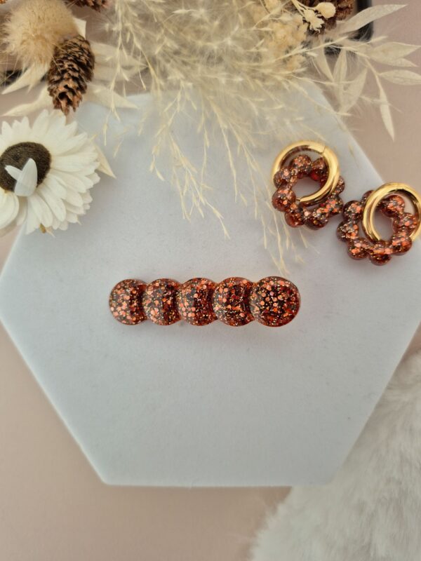 Barrette Noisette bulle