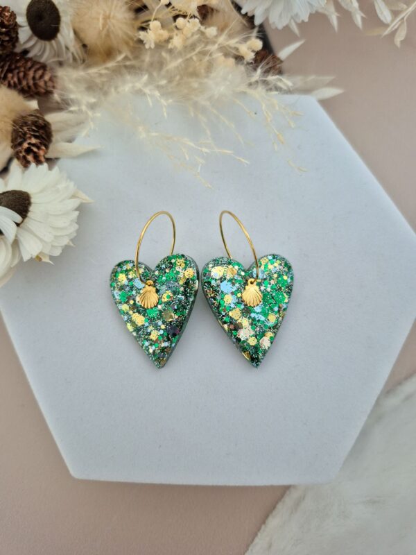 Boucles d'oreilles Lili Lichen Doré – Image 2