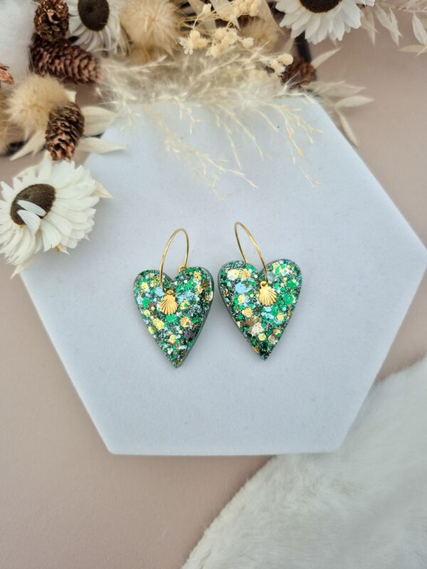 Boucles d'oreilles Lili Lichen Doré