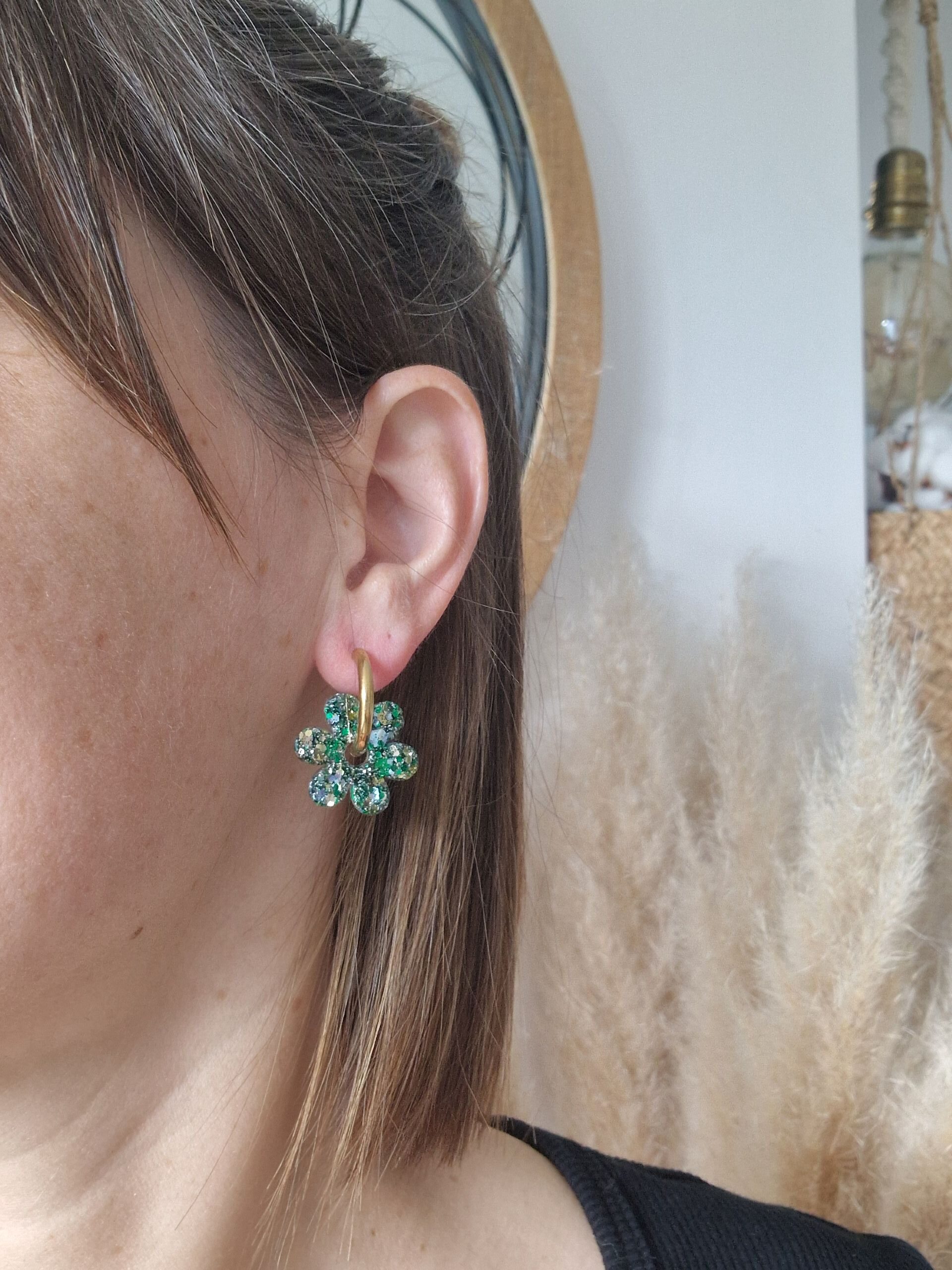 Créoles Georgette Lichen Doré – Image 3