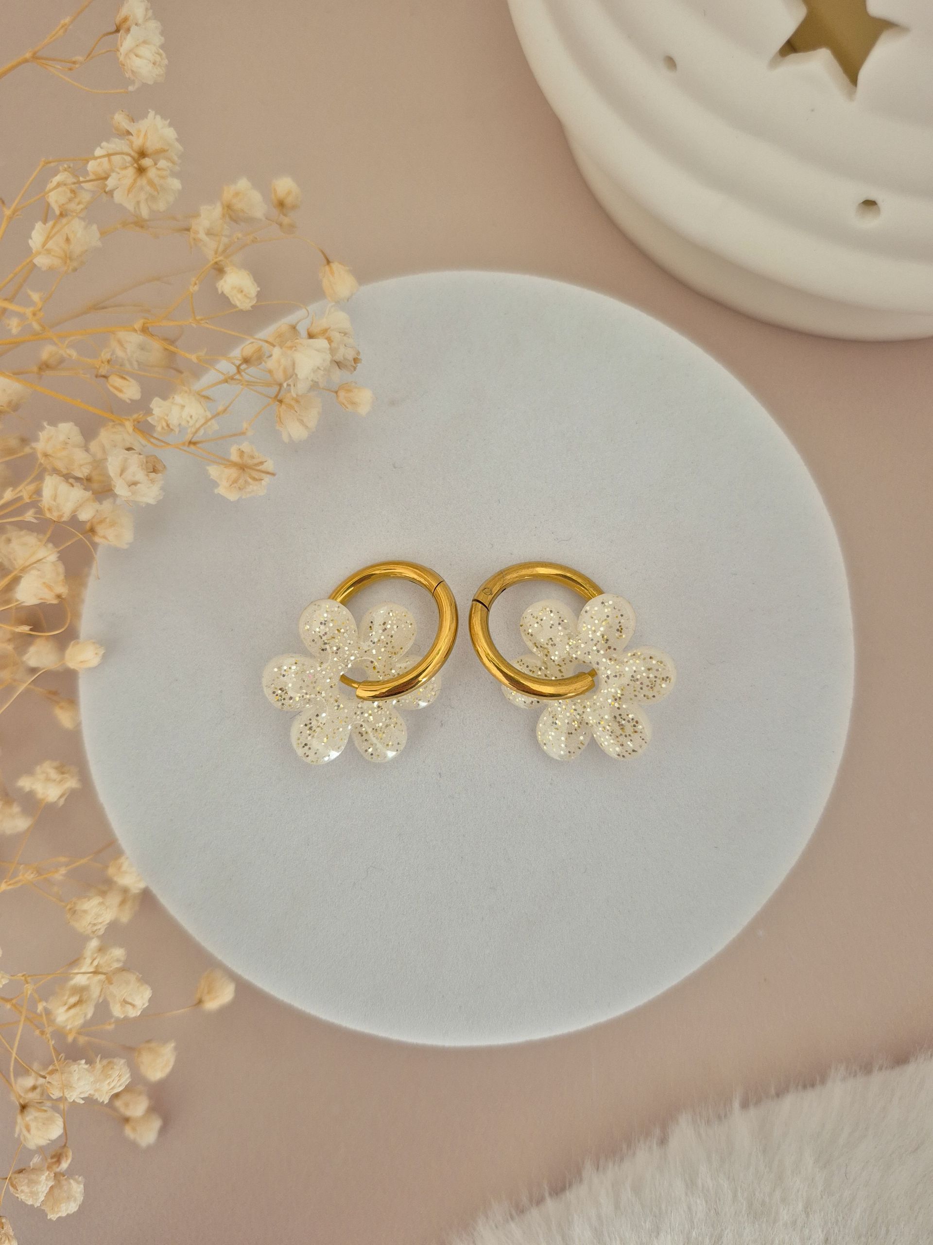 Créoles Georgette Nacre Doré