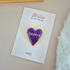 Broche Love Drama purple