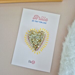Broche Love Morue gold