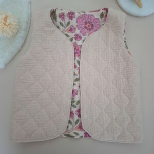 Gilet matelasé Rose