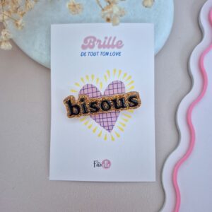 Broche Bisous Black Gold