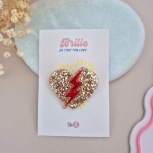 Broche Etincelle Rouge Gold