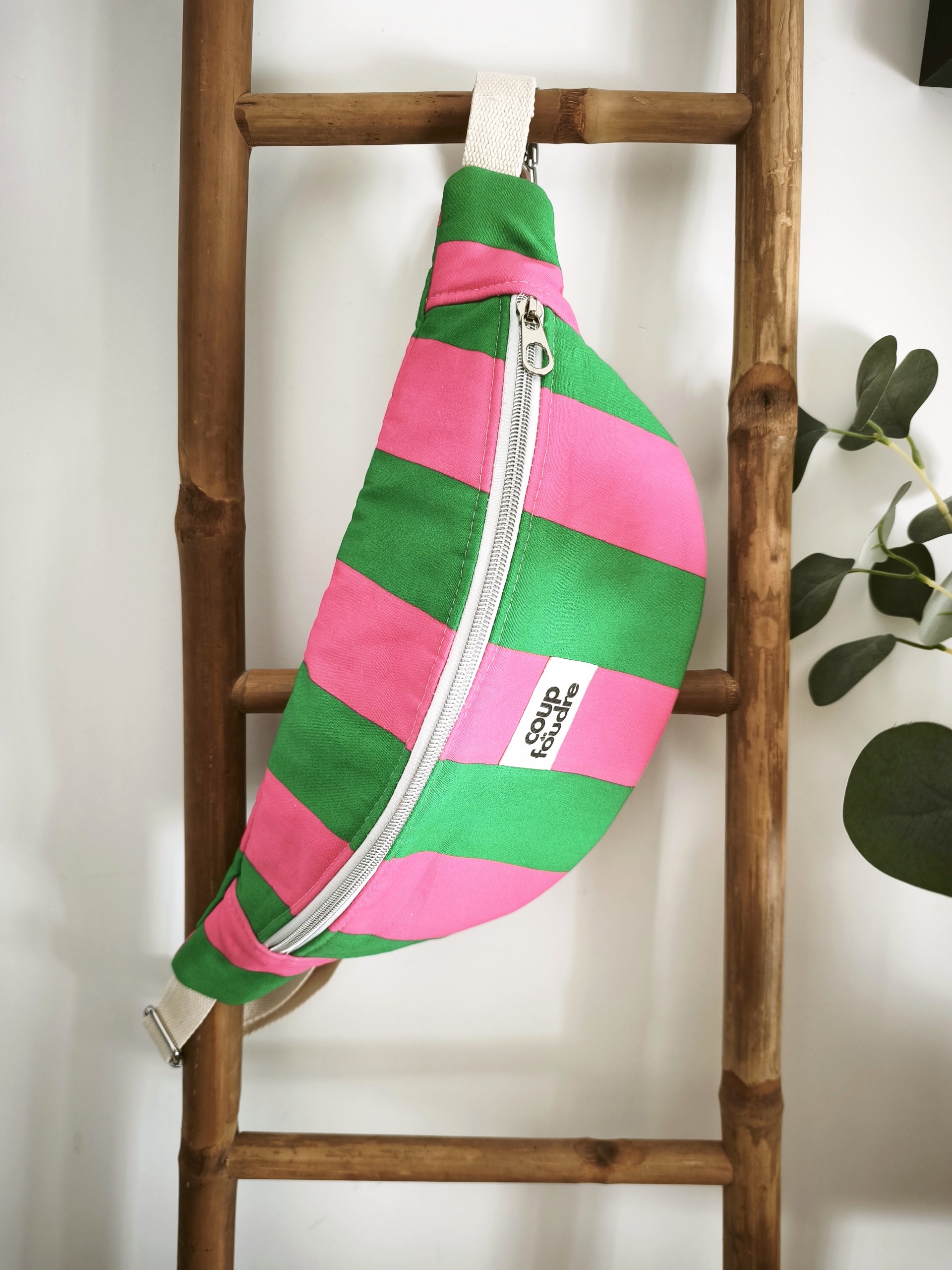 Sac Banane rayures Personnalisable