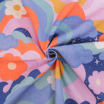 Toile Raimbow flowers