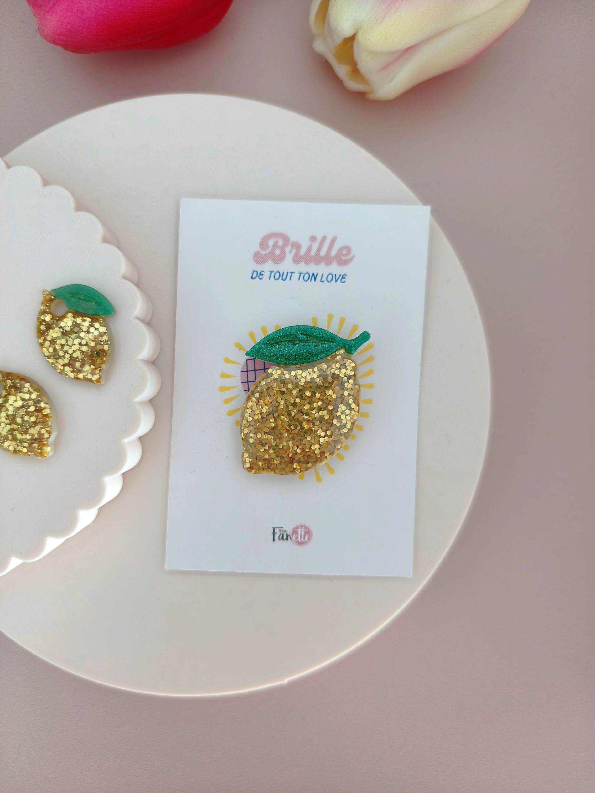 Broche Citron Gold
