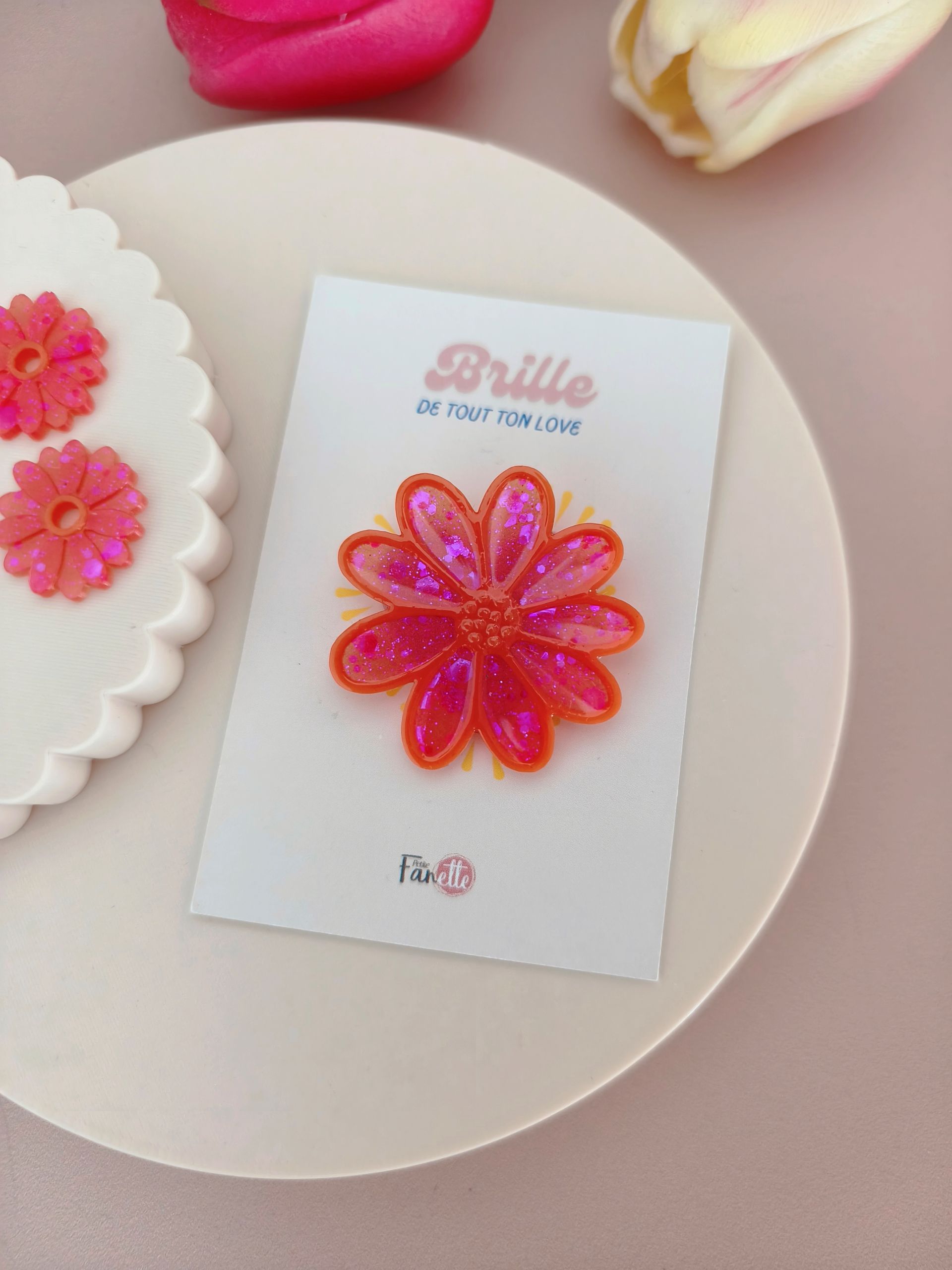 Broche Fleur Rosa – Image 2
