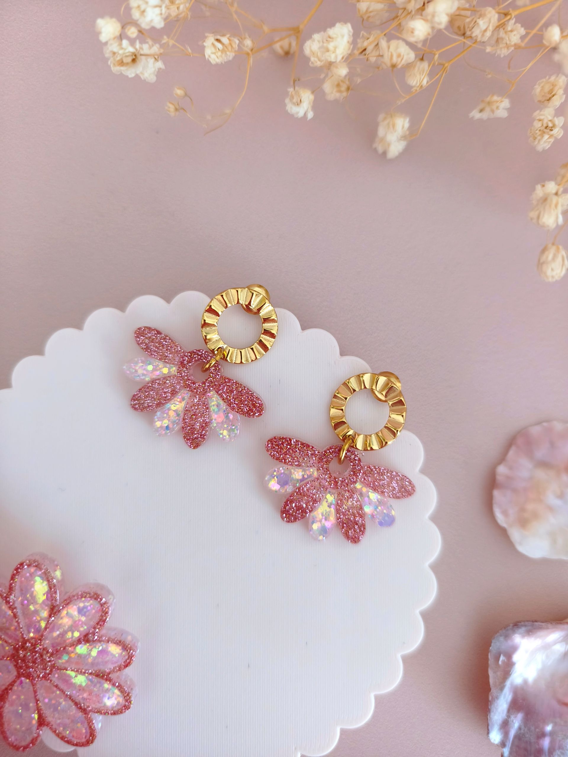 Boucles Palma Perle marine