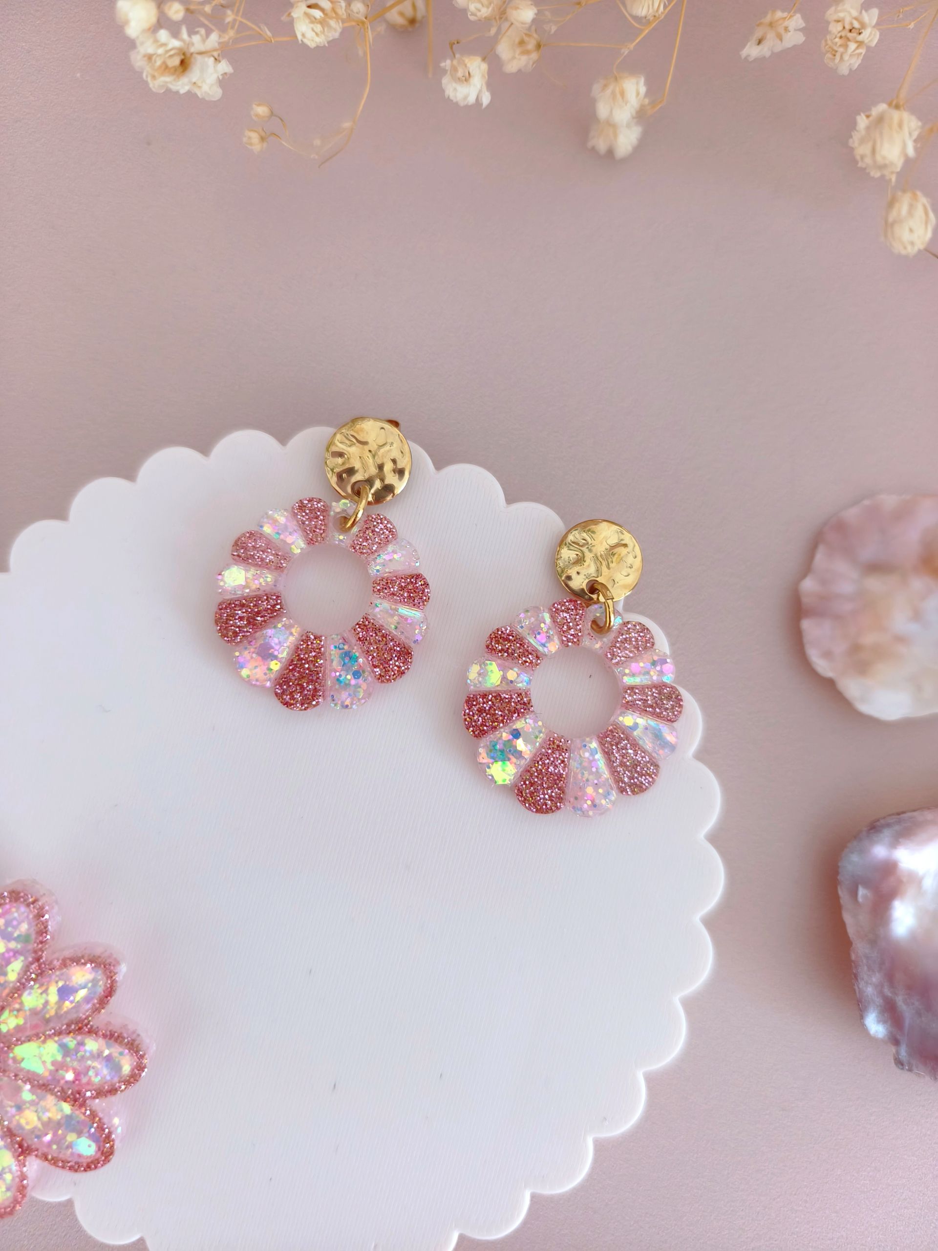 Boucles Suzette Perle marine