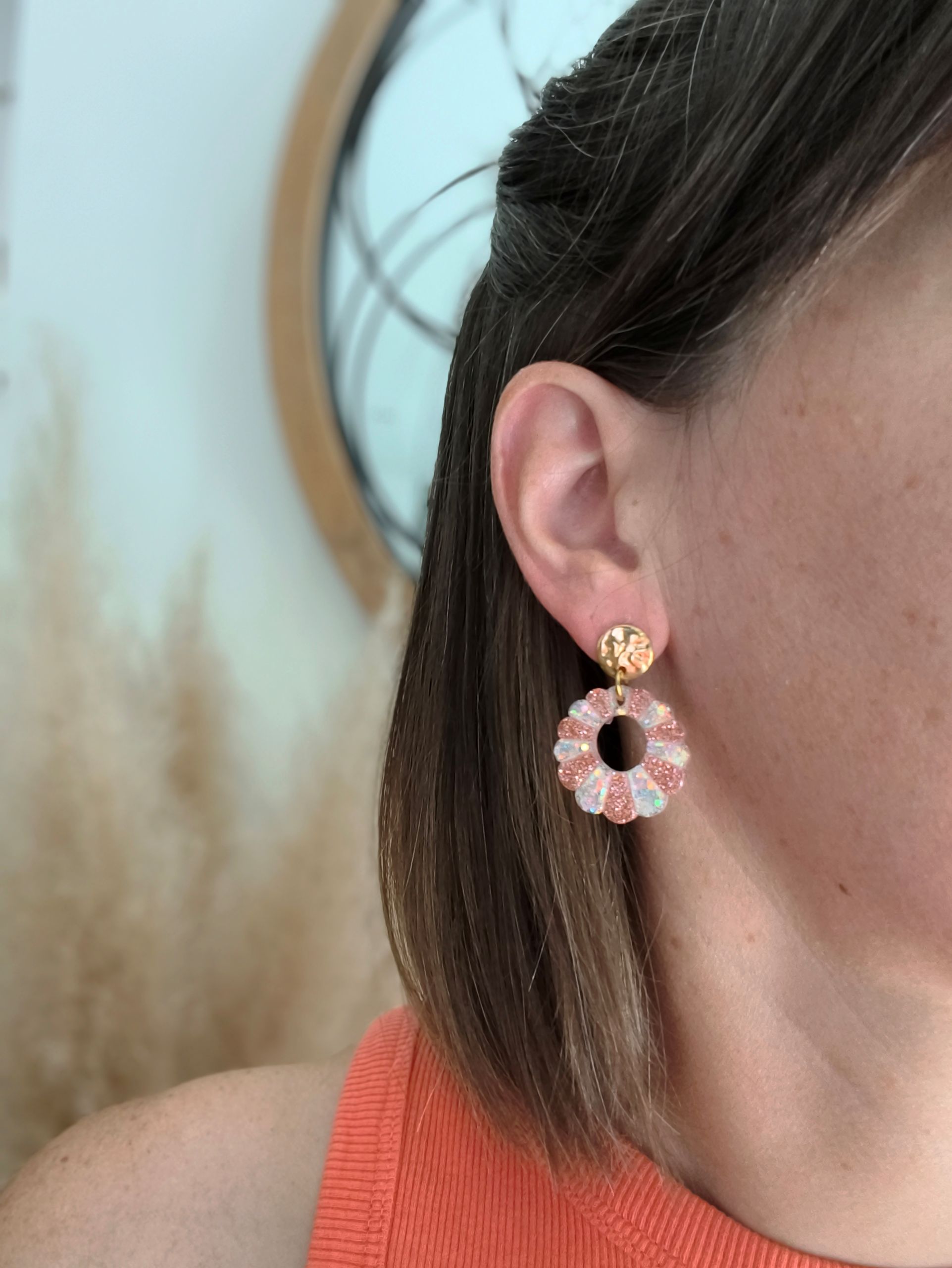 Boucles Suzette Perle marine – Image 2